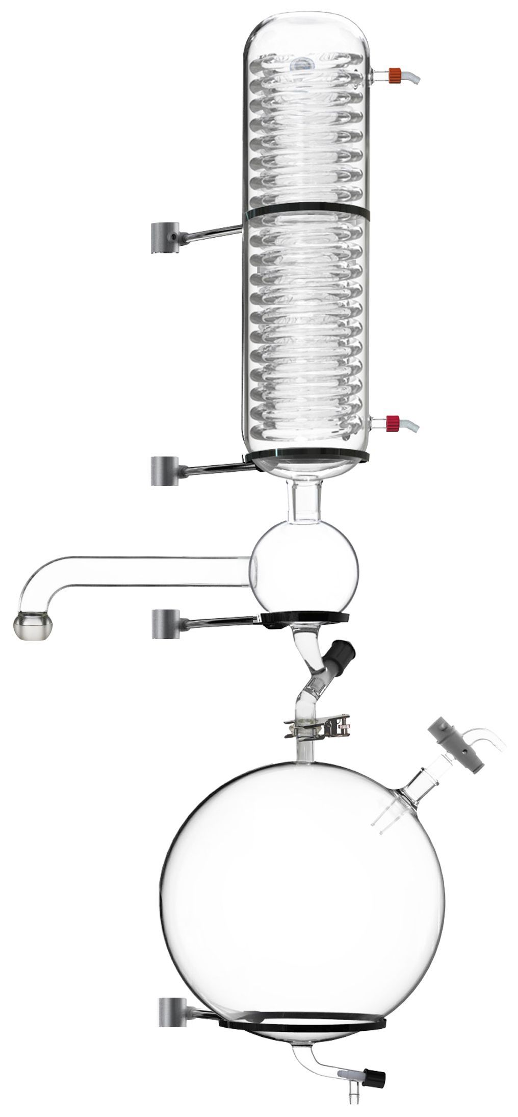 Across International R100-CondenserSet with 20L Receiving Flask for Ai Glass Reactors