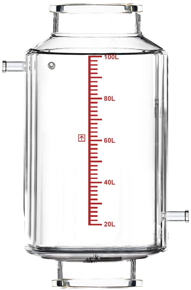 Across International R100f.Vessel-D Double-Jacketed 100L Reactor Vessel for Ai R100f Filter Reactors