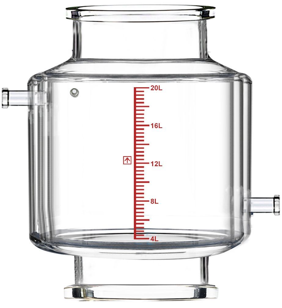 Across International R20f.Vessel-D Double-Jacketed 20L Reactor Vessel for Ai R20 Filter Reactors
